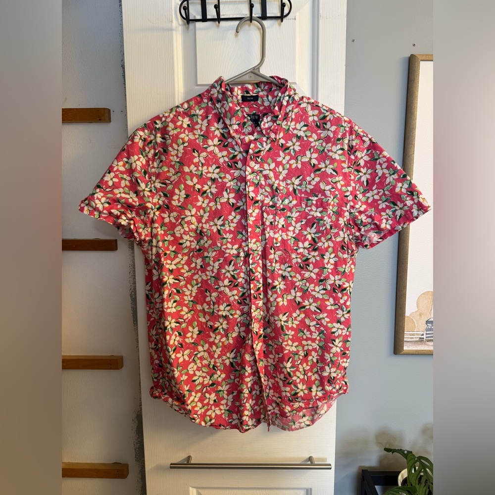 J Crew Short Sleeve Button Down